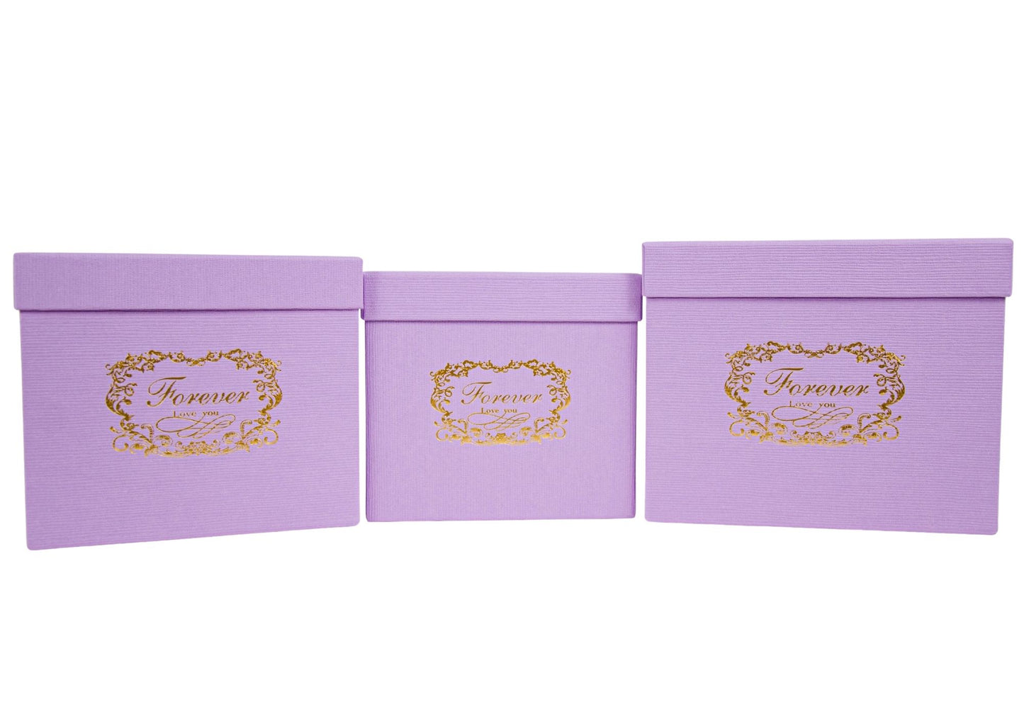 Set 3 Cutii Patrate cu Logo pentru Flori H16-H18