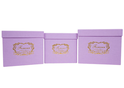 Set 3 Cutii Patrate cu Logo pentru Flori H16-H18