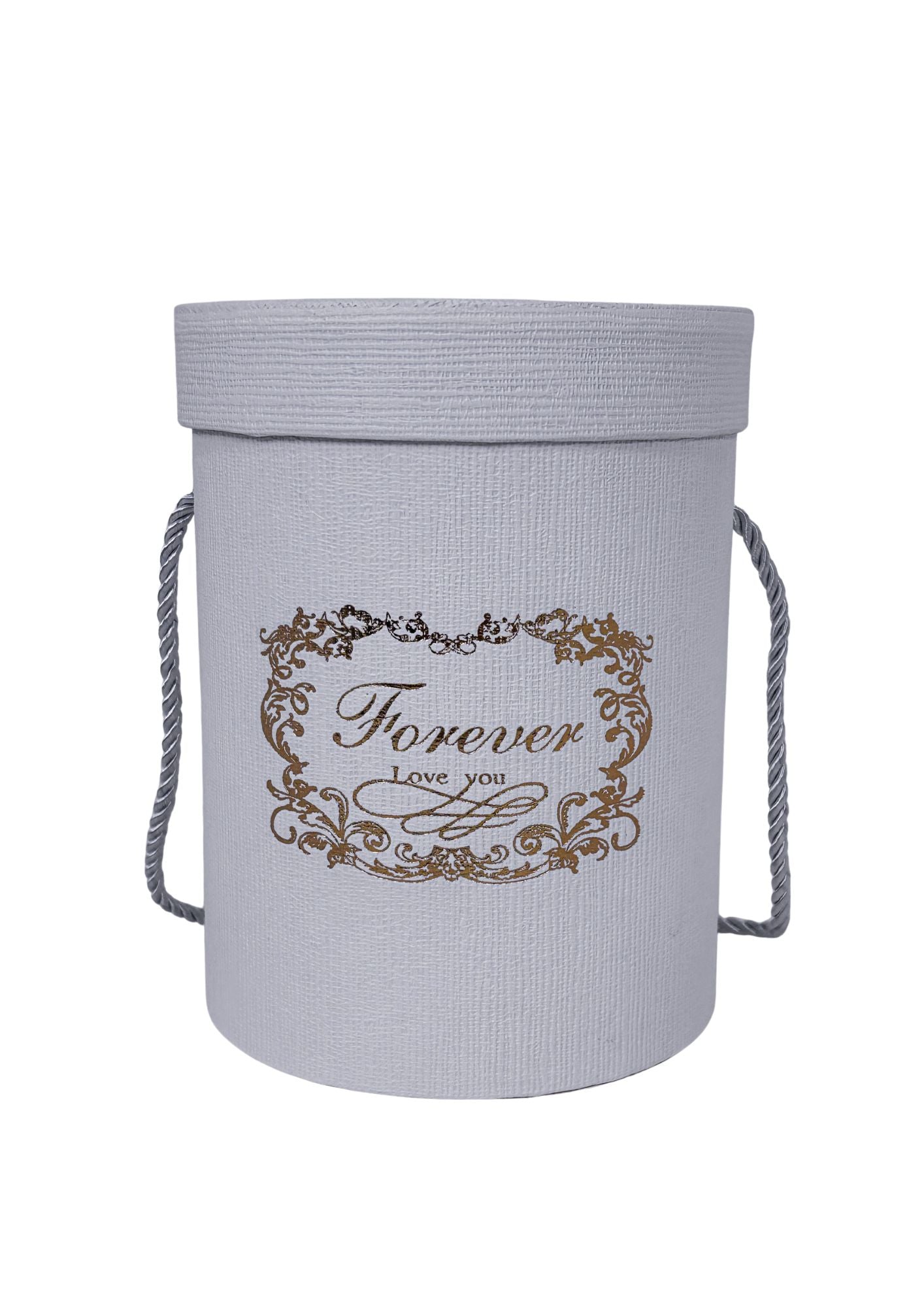 Cutie Rotunda Uni cu Inscriptie D14 x H18 cm