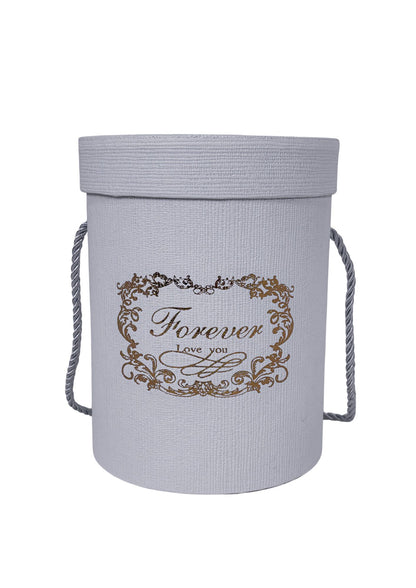 Cutie Rotunda Uni cu Inscriptie D14 x H18 cm