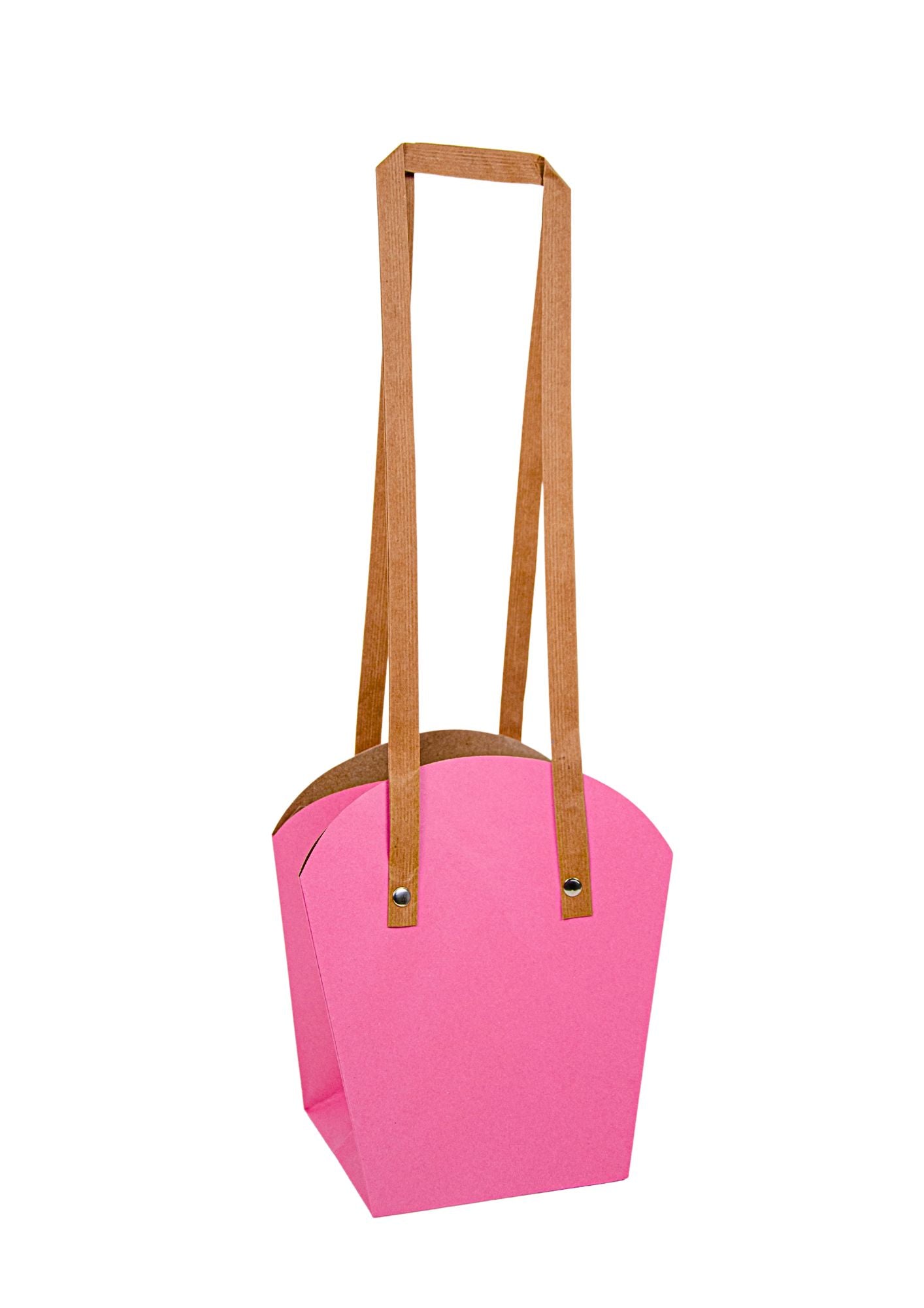 Set 10 pungi din hartie, toarta inalta, uni, mare H 20