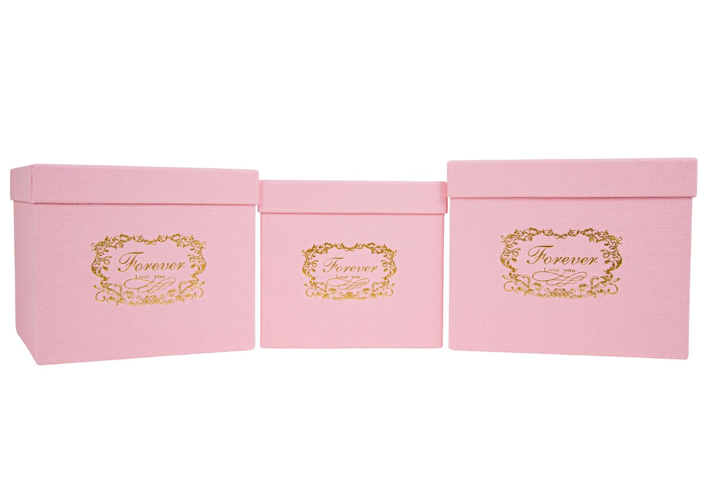 Set 3 Cutii Patrate cu Logo pentru Flori H16-H18