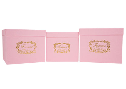 Set 3 Cutii Patrate cu Logo pentru Flori H16-H18