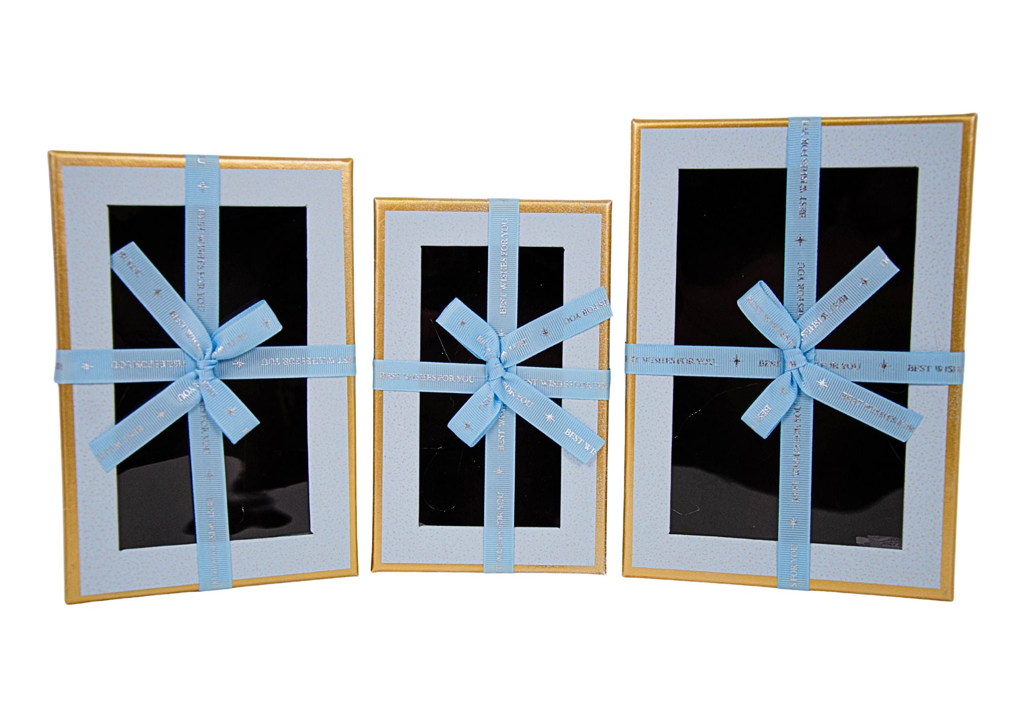 SET 3 CUTII DREPTUNGHI CU GEAM SI FUNDA