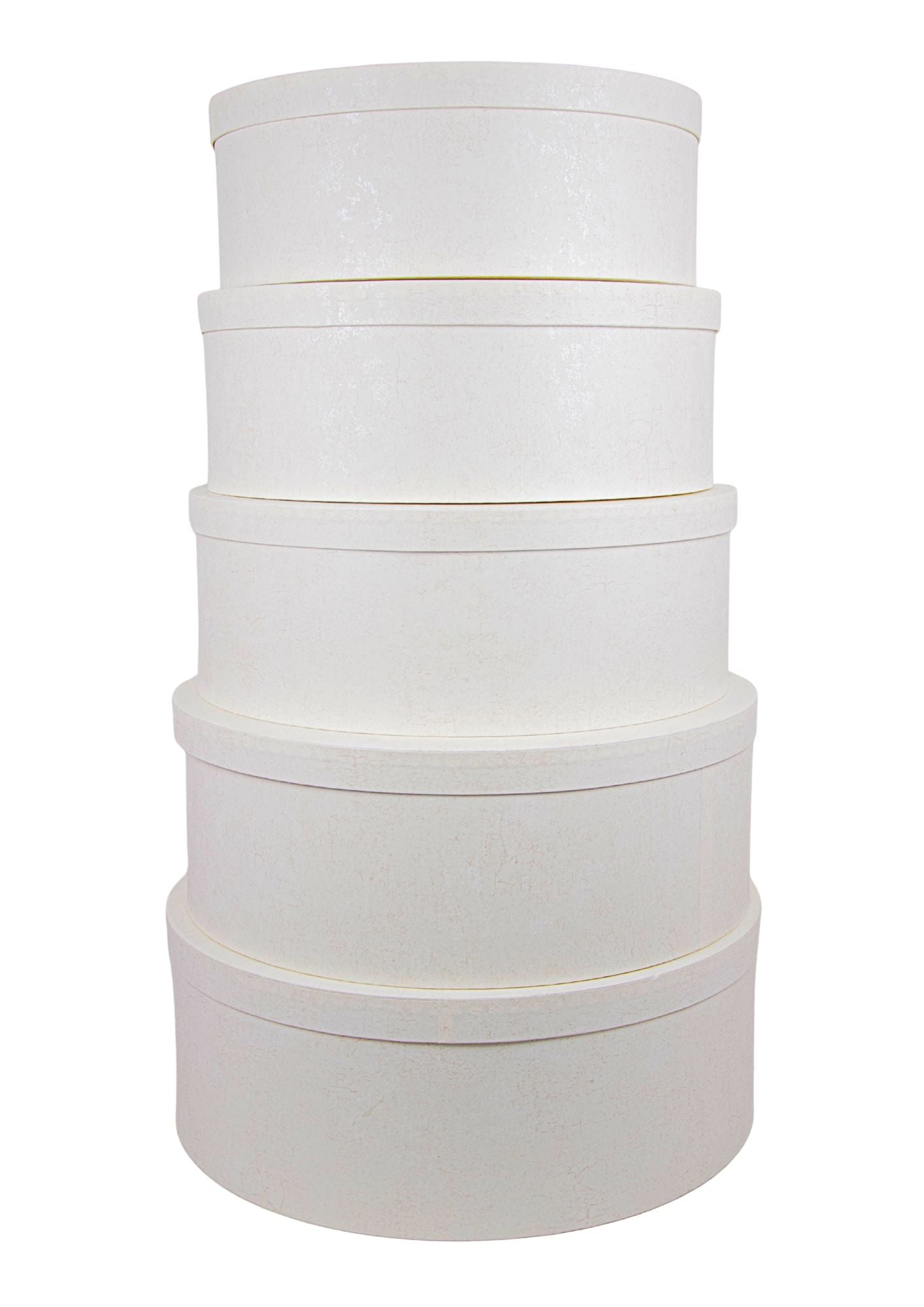 Set 5 Cutii Rotunde Mari pentru Flori H14.5-H18.5