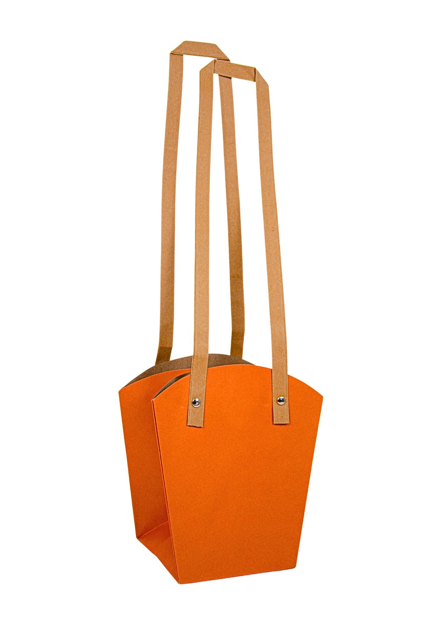 Set 10 pungi din hartie, toarta inalta, uni, mare H 20