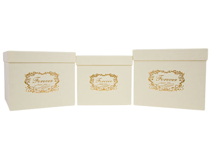 Set 3 Cutii Patrate cu Logo pentru Flori H16-H18