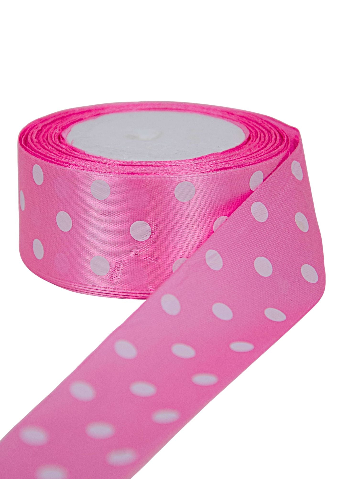 Panglica din satin cu buline 3,8 cm