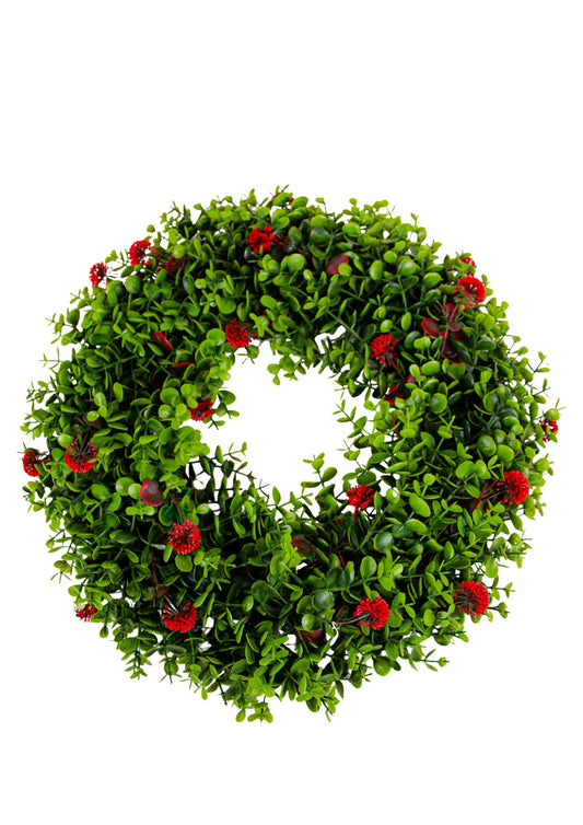 Coronita cu Floricele Rosii din Plastic