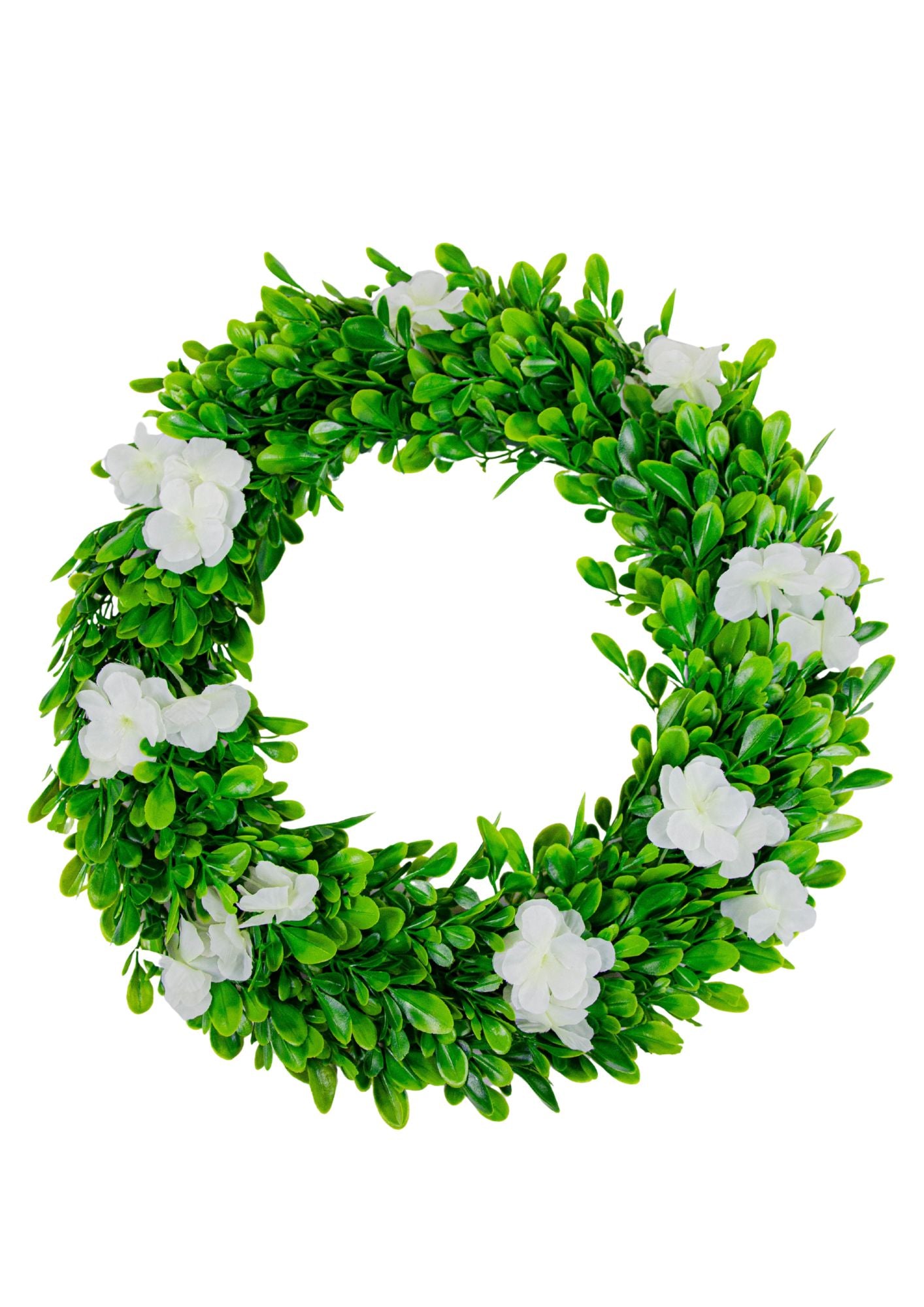 Coronita Flori Mici Albe din Plastic 41 cmcm