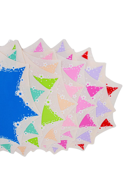 Celofan Rotund   cu Model Floral pe Margine 53x52.5cm 18 buc/set