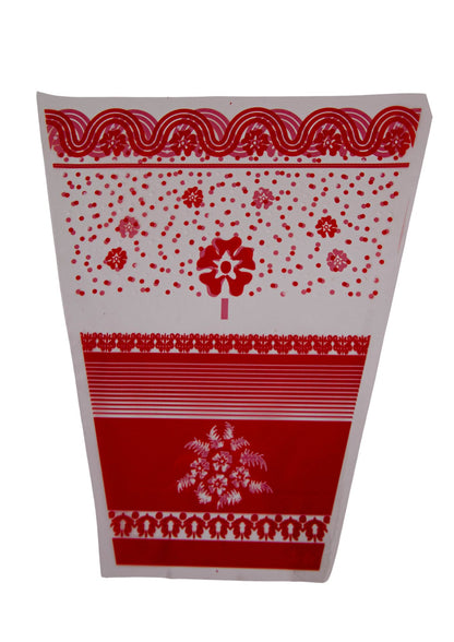 Pungi conice pentru ghivece - ornament rosu