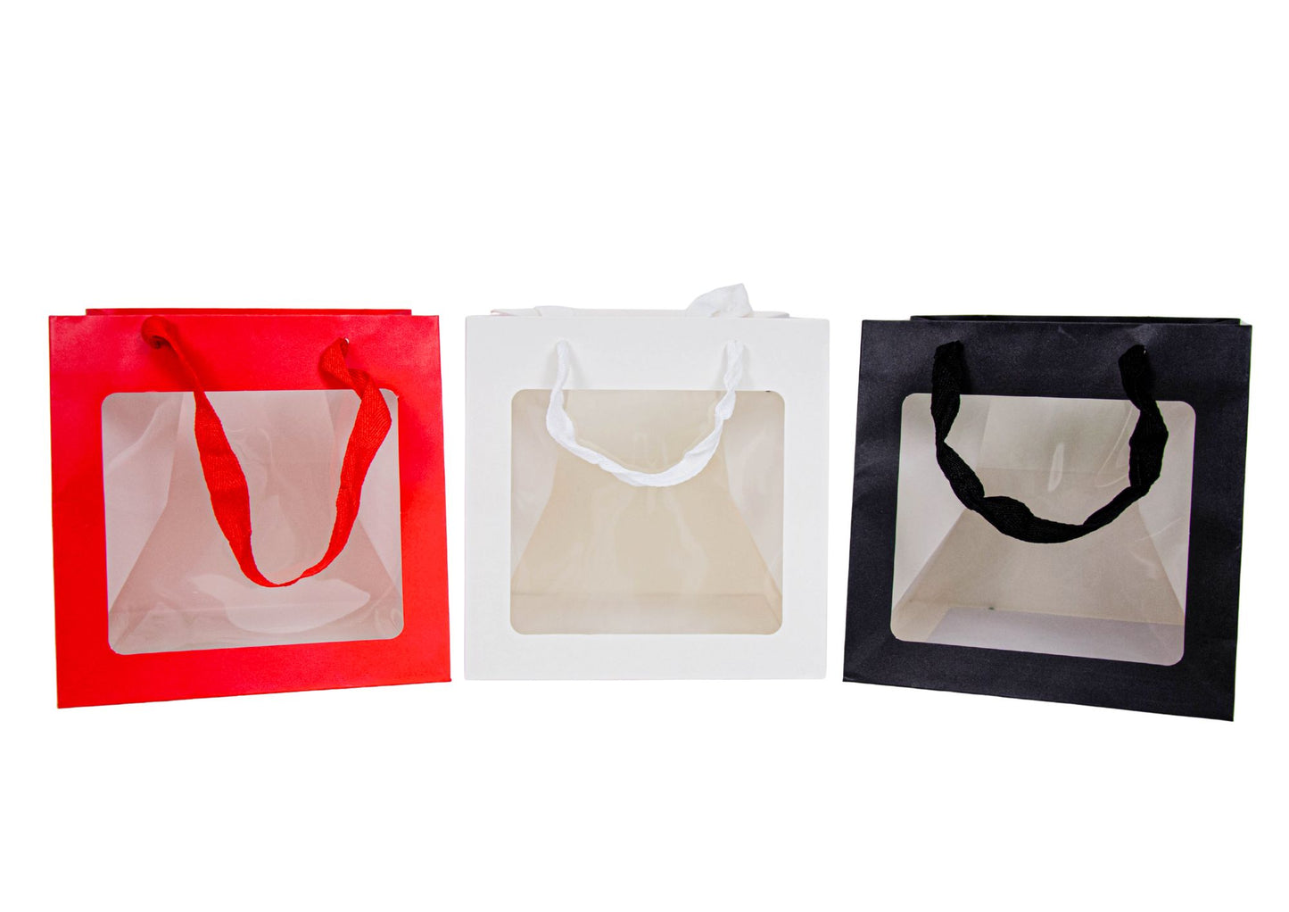 Set 10 pungi cu latura transparenta H20