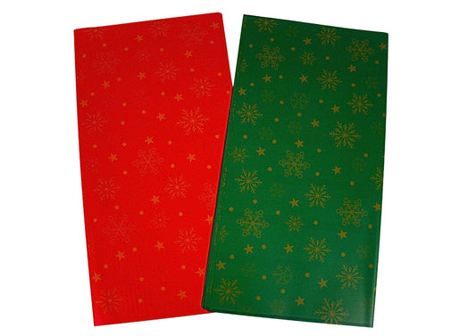 Celofan Craciun cu Fulgi si Stele 57x57cm 20 buc/set