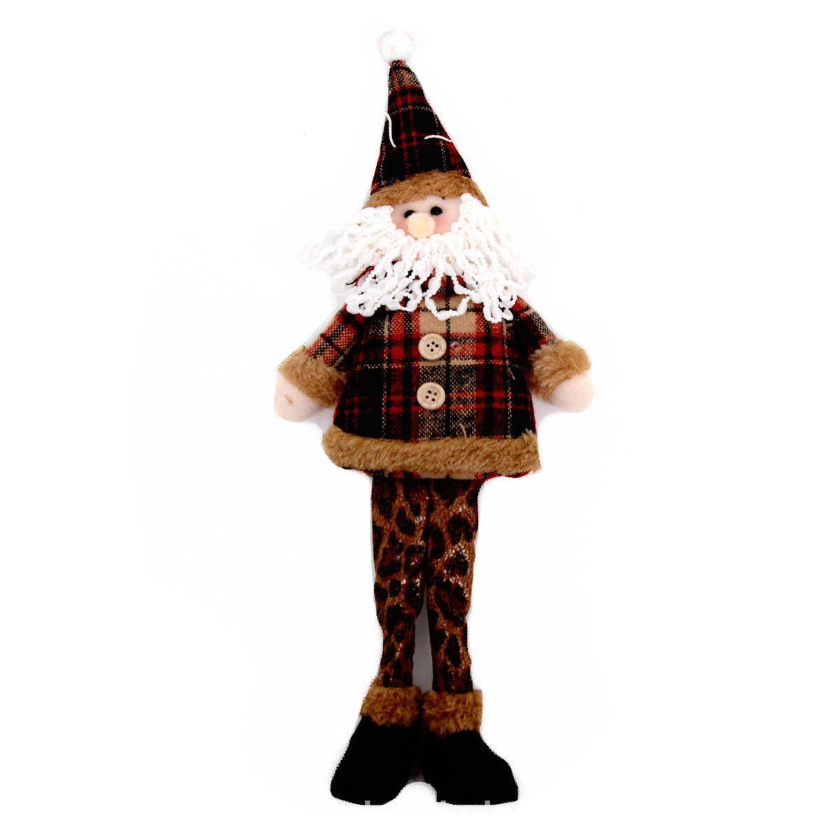 Figurina din plus textil medie, model Craciun