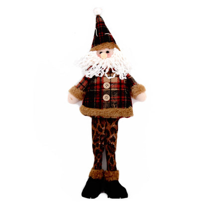 Figurina din plus textil medie, model Craciun