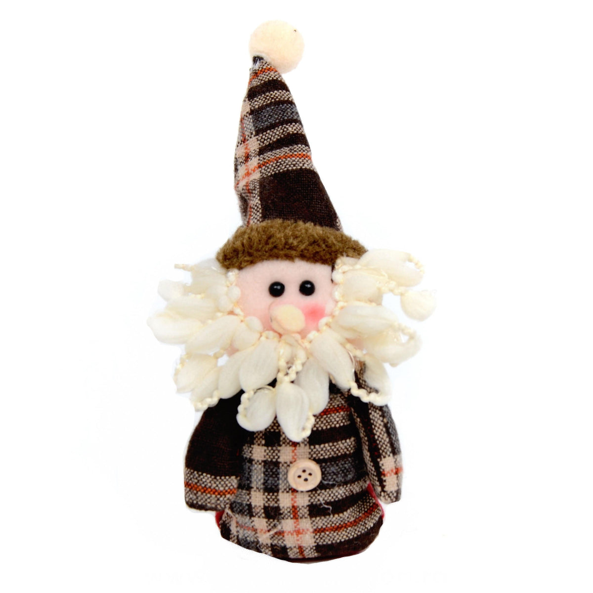 Figurina din plus textil mica, model Craciun