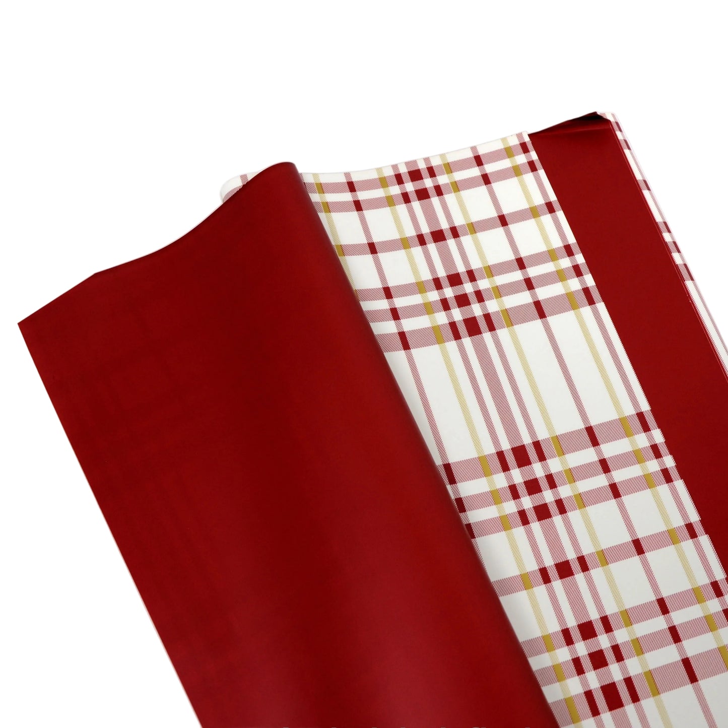 Celofan  Doua Fete Cu Imprimeu Tip Burberry