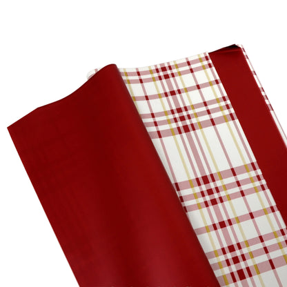 Celofan  Doua Fete Cu Imprimeu Tip Burberry