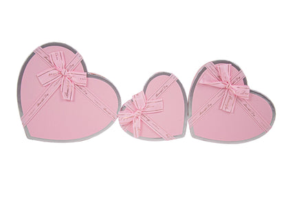 Set 3 Cutii Inima cu Funda pentru Flori H6-H9