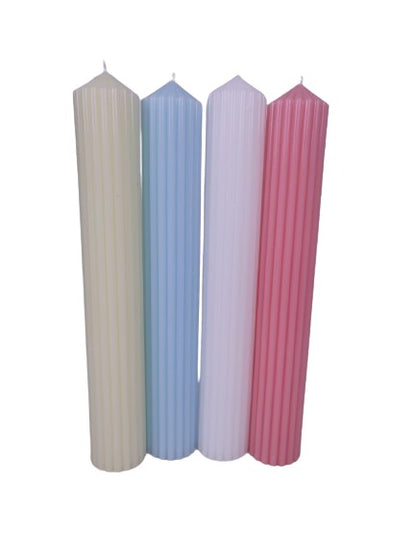 Lumanare de nunta si botez h 39 / d 6 cm