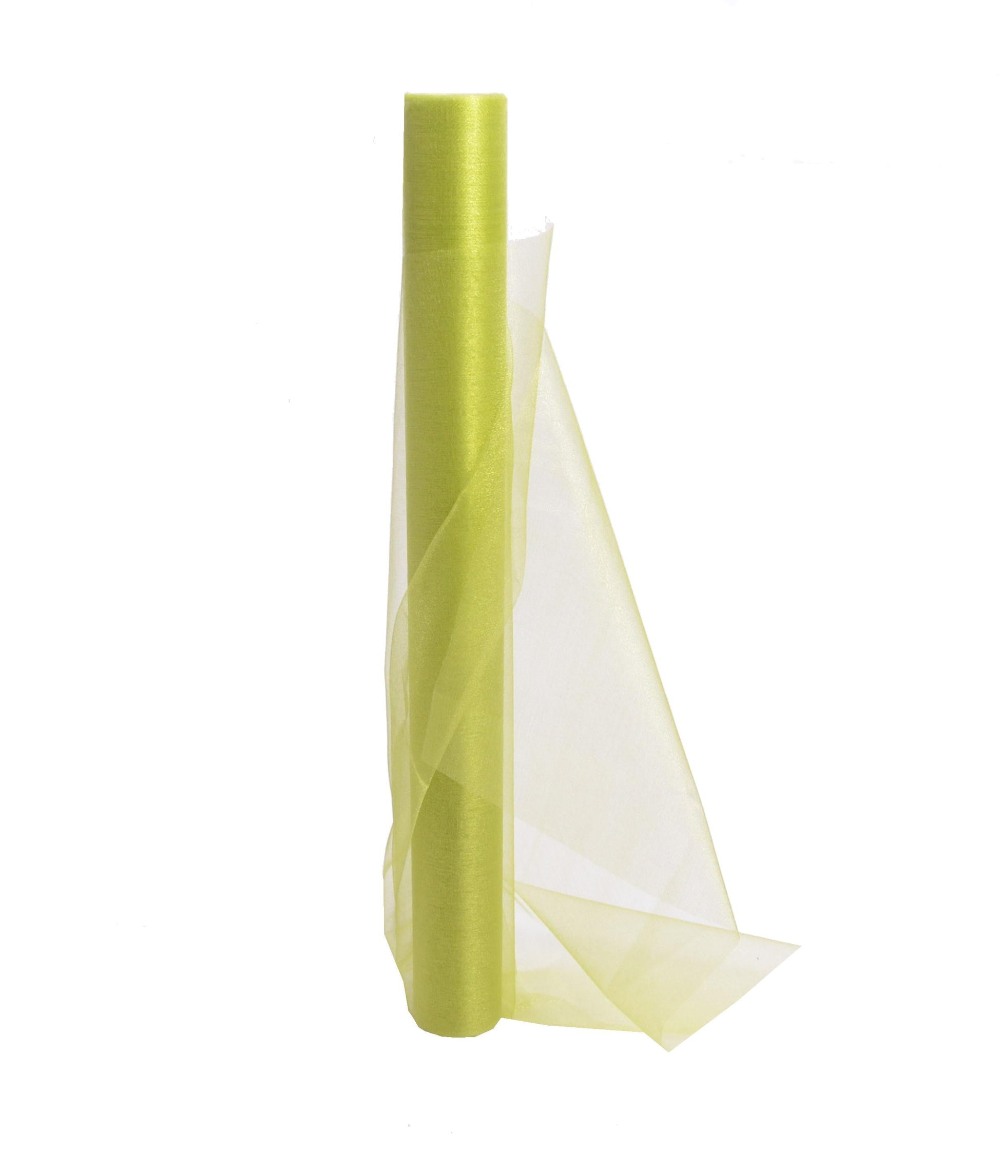 Organza sul model snow uni verde