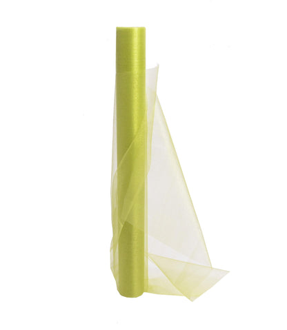 Organza sul model snow uni verde