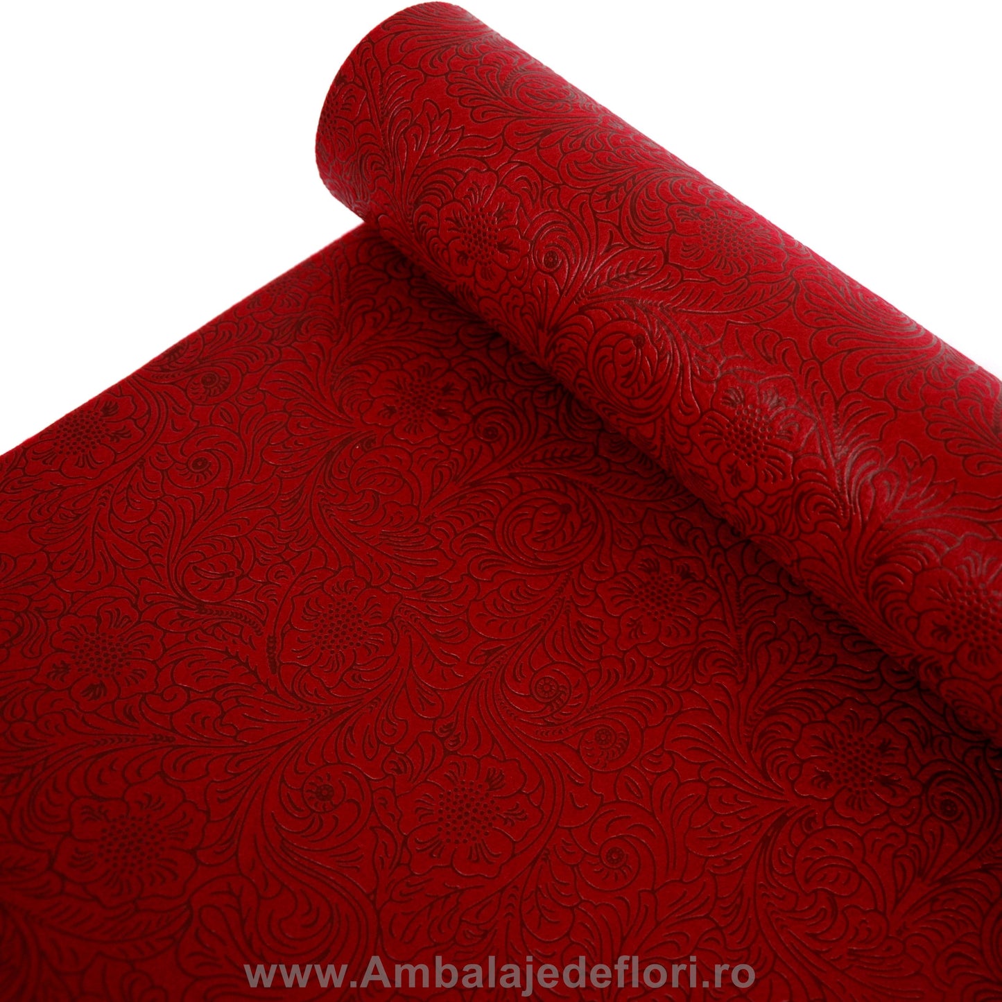 Panza Impermeabila Model Floral grena