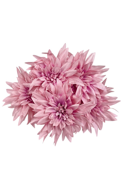 Set 12 Flori Artificiale  Dalie cu Tija de 2mm