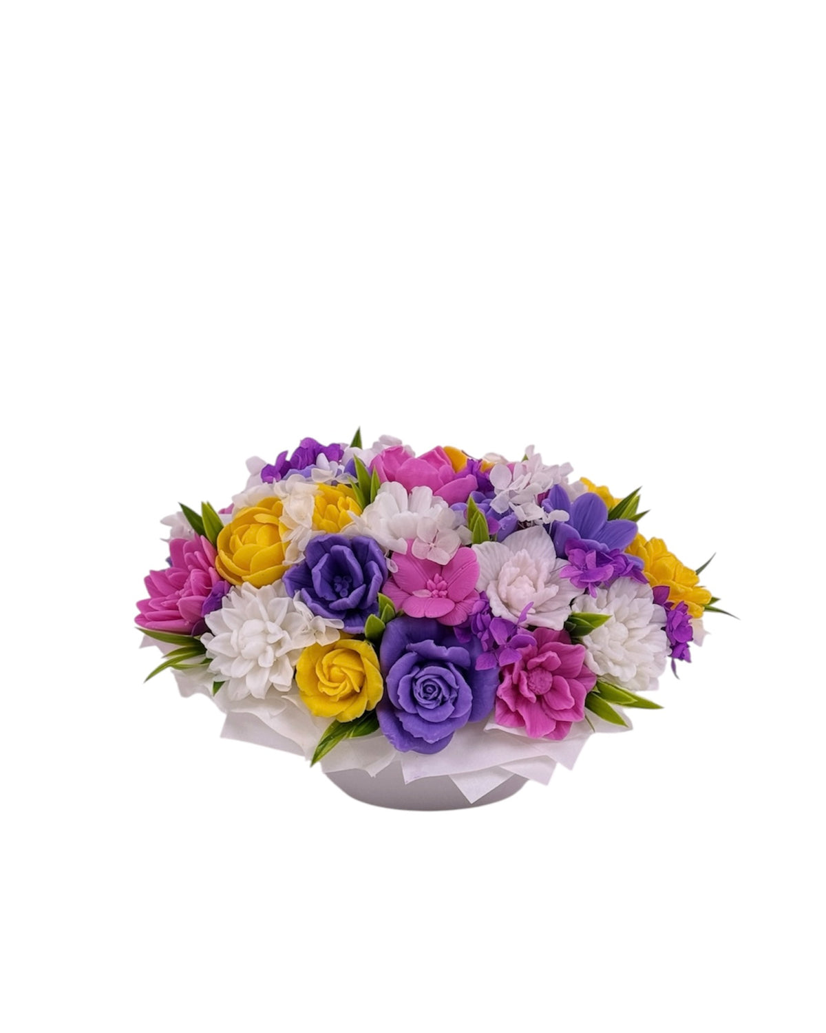 Aranjament Florar din Sapun Organic Parfumat Flori Colorate