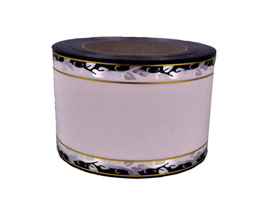 Panglica funerara cu fir auriu 8cm x 40m Model 1