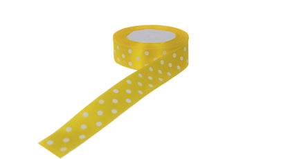 Panglica din satin cu buline 2.5 cm