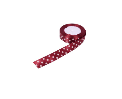 Panglica din satin cu buline 2.5 cm