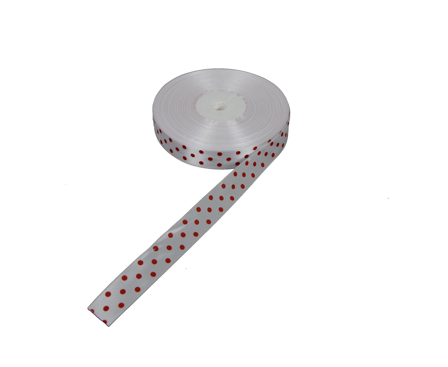 Panglica din satin cu buline 2.5 cm