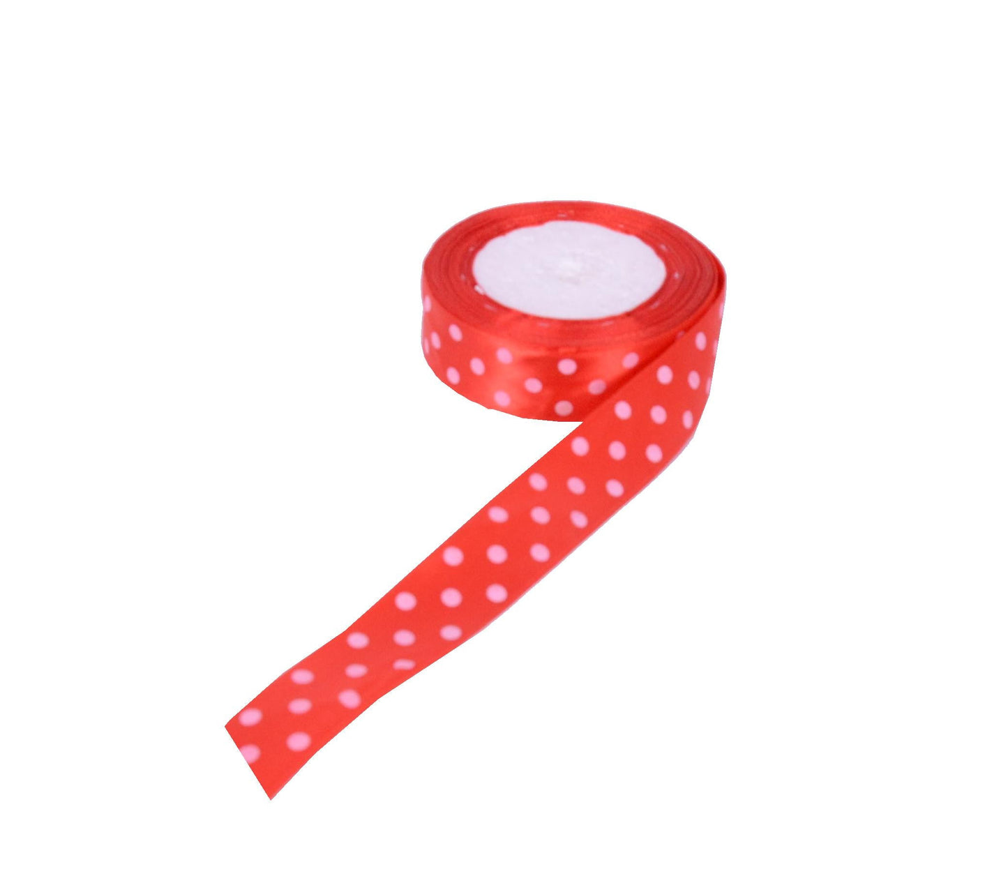 Panglica din satin cu buline 2.5 cm