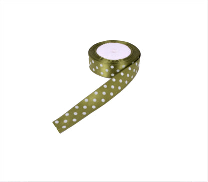 Panglica din satin cu buline 2.5 cm