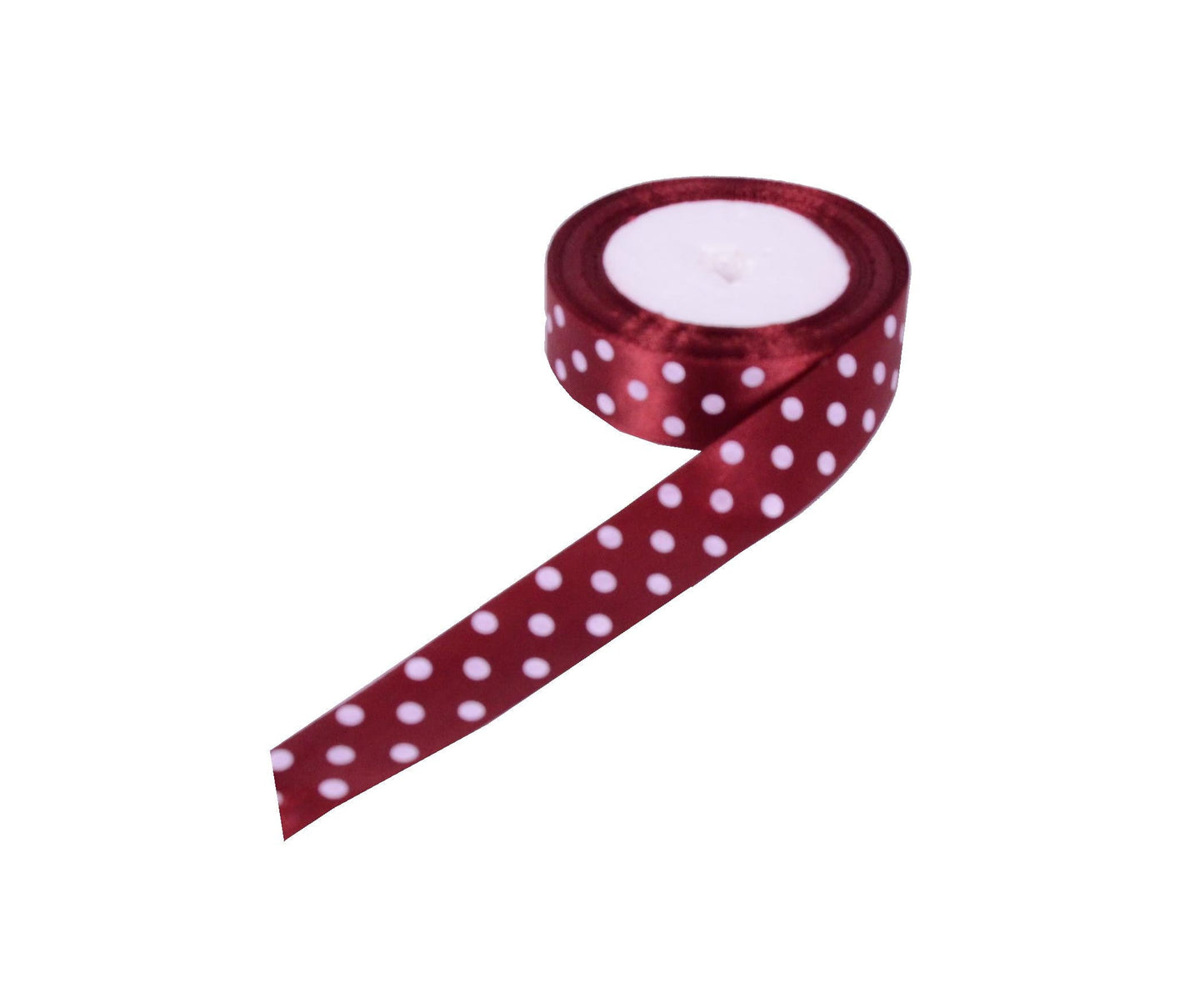 Panglica din satin cu buline 2.5 cm