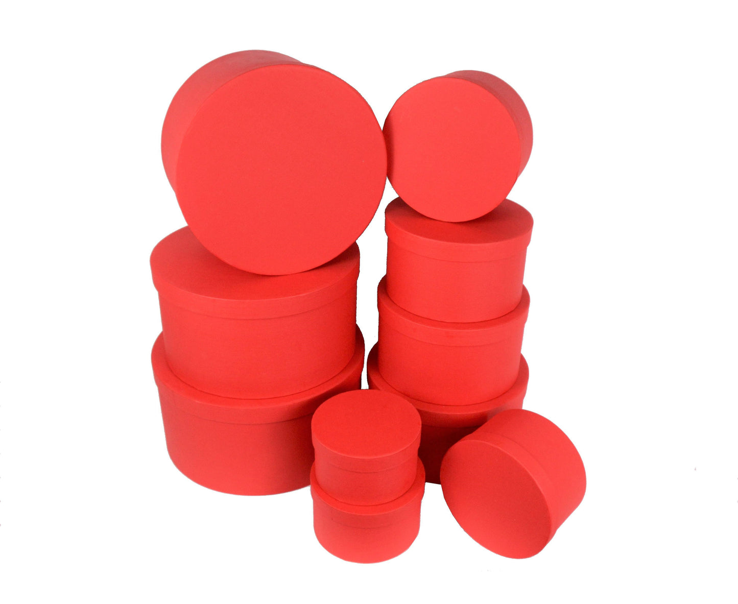 Set 10 Cutii Rotunde Uni pentru Flori H9-H18