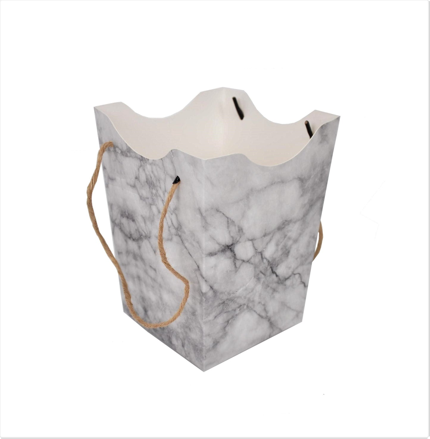 Set 10 ghivece  din carton, patrat, uni H18