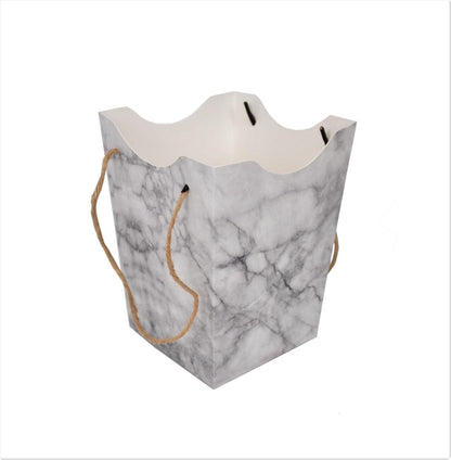 Set 10 ghivece  din carton, patrat, uni H18