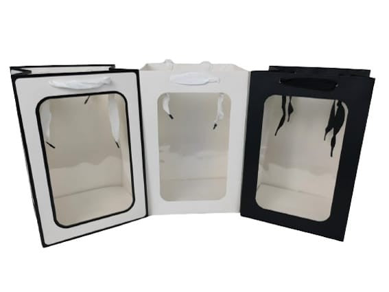 Set 10 pungi cu latura transparenta H16