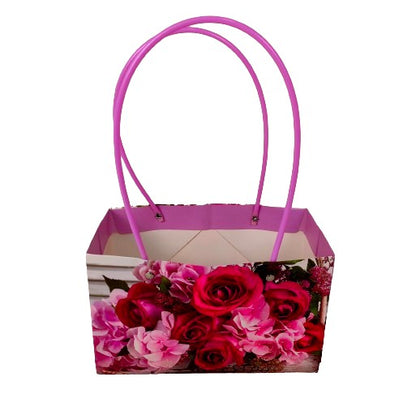 Set 10 pungi din carton cu imprimeu