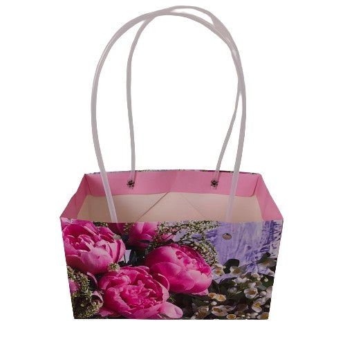 Set 10 pungi din carton cu imprimeu