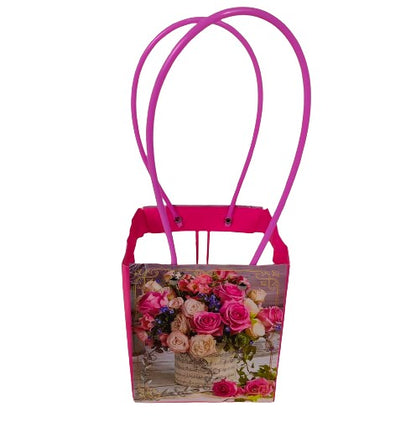 Set 10 pungi din carton cu imprimeu