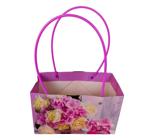 Set 10 pungi din carton cu imprimeu