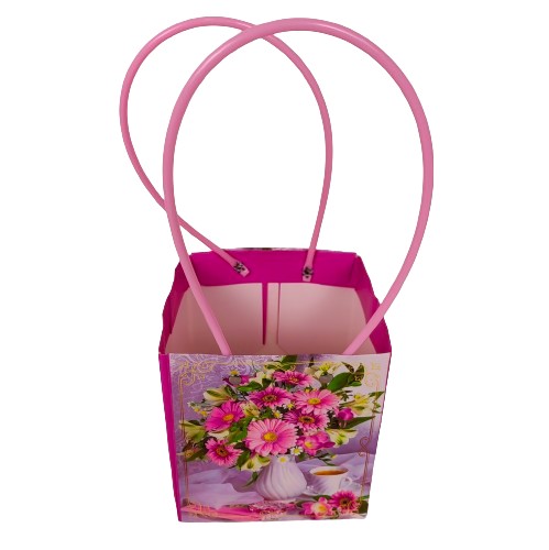 Set 10 pungi din carton cu imprimeu