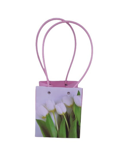 Set 10 pungi din carton cu imprimeu