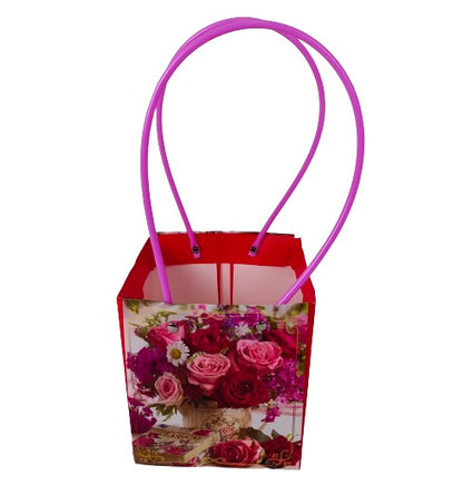 Set 10 pungi din carton cu imprimeu