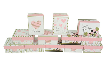 Set 12 cutii dreptunghiulare mici cu imprimeu foto