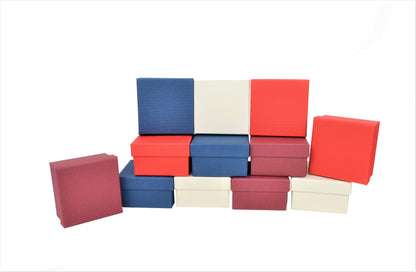 Set 12 cutii patrate mici uni